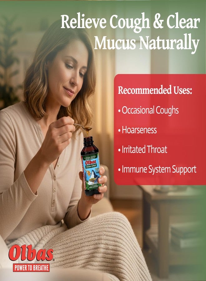 أولباس شراب أولباس للسعال، عبوة من قطعتين (120 مل)، تركيبة أعشاب وعسل مهدئة للسعال، يدعم صحة الرئتين ويخفف التهاب الشعب الهوائية، شراب سعال طبيعي للأطفال والكبار - Image 4